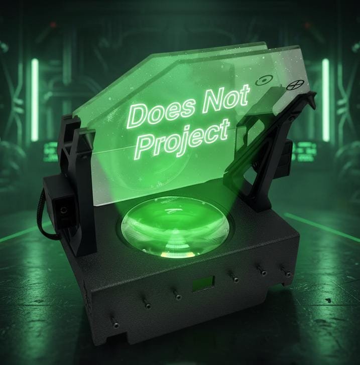 PRE-PRINTED HUD (non-projecting) Projector Assembly